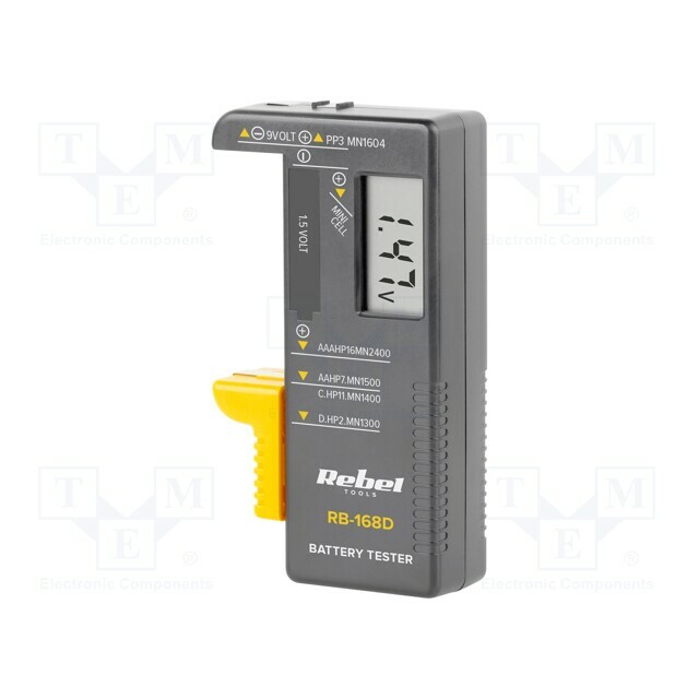 REBEL Tester: battery; 110x60x25mm; Features: low