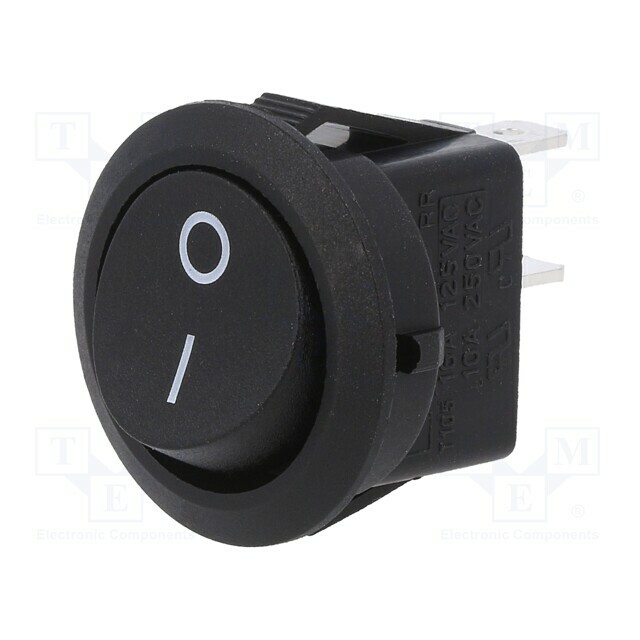 E-SWITCH ROCKER; SPST-NO; Pos: 2; ON-OFF