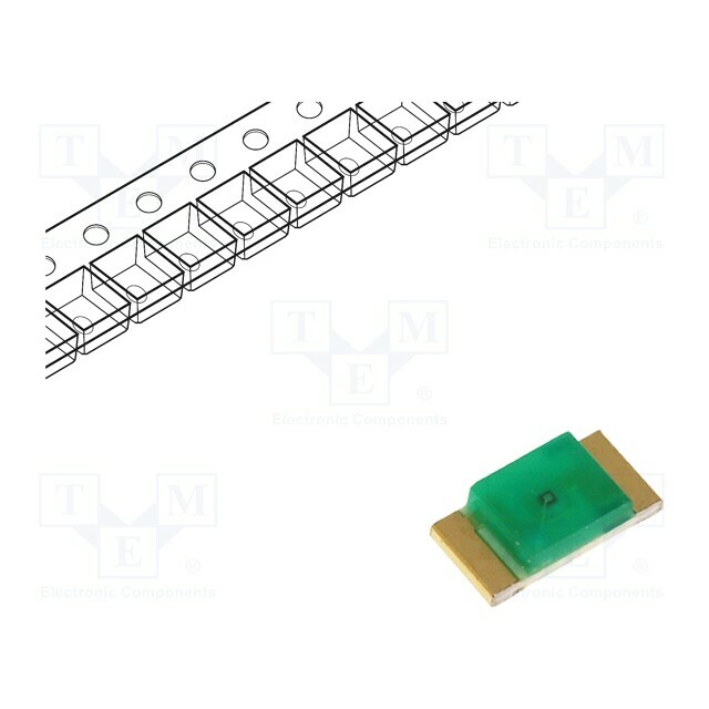 KINGBRIGHT ELECTRONIC LED; green; SMD; 1206