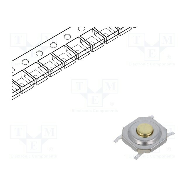 TE CONNECTIVITY Microswitch TACT; SPST; Pos: