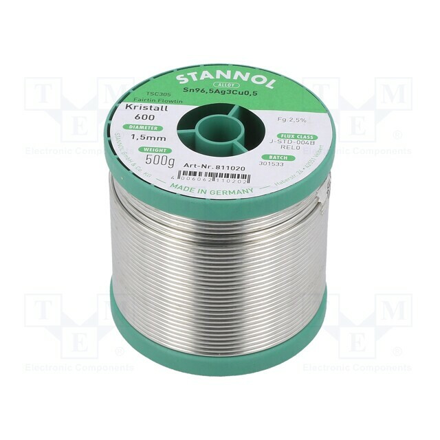 STANNOL Tin; lead free; Sn96,5Ag3Cu0
