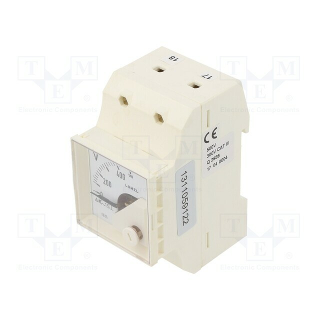 LUMEL Voltmeter; for DIN rail mounting