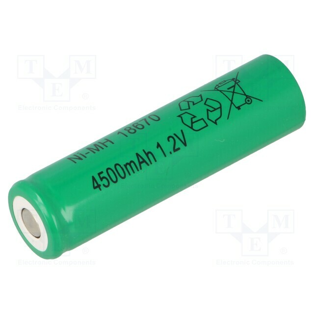 Re-battery: Ni-MH; 4/3A,4/3R23; 4500mAh; 1