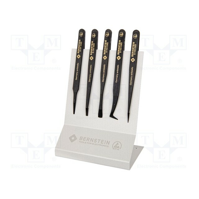 BERNSTEIN Tweezers-set; for precision works; ESD