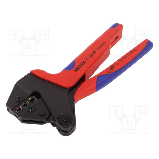 KNIPEX Tool: for crimping; insulated connectors