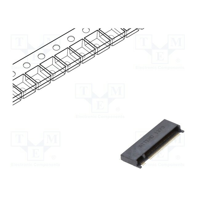 ATTEND Connector: M.2 (NGFF); horizontal