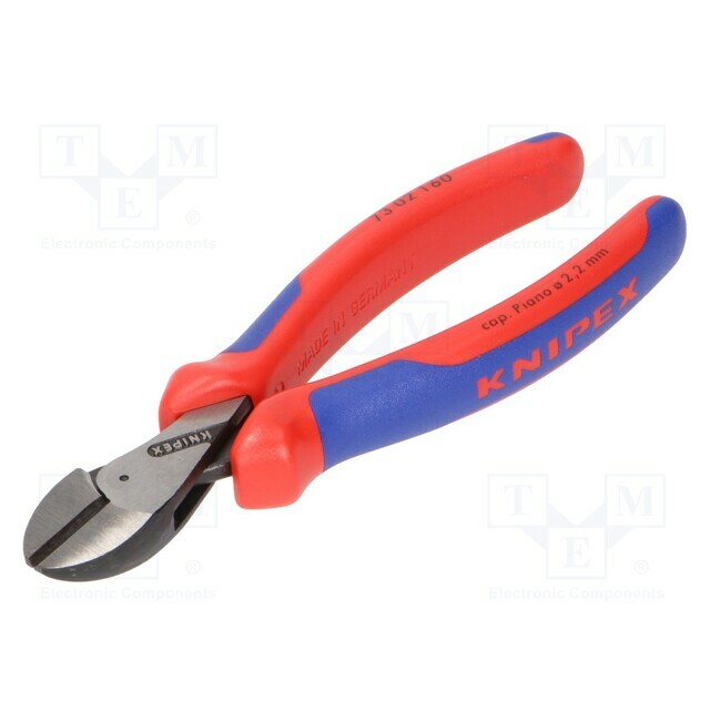 KNIPEX Side,cutting; polished head,blackened