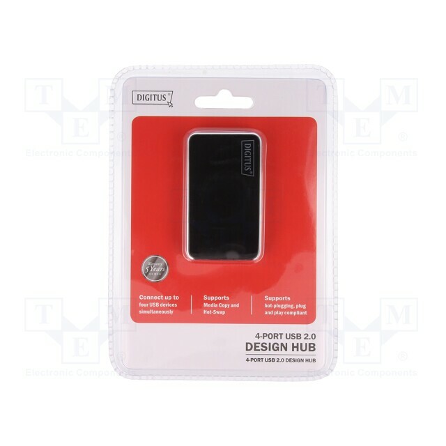 DIGITUS Hub USB; DC,USB A