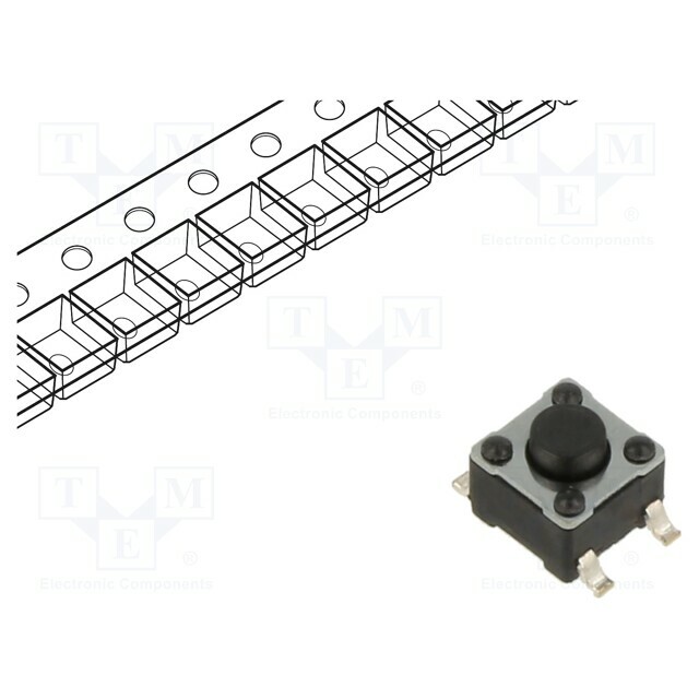C&K Microswitch TACT; SPST-NO; Pos: 2
