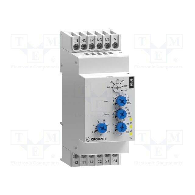 Voltage monitoring relay; overvoltage,too low