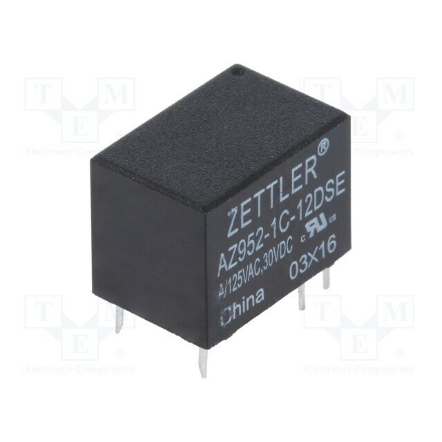 ZETTLER Relay: electromagnetic; Ucoil: 12VDC; SPDT