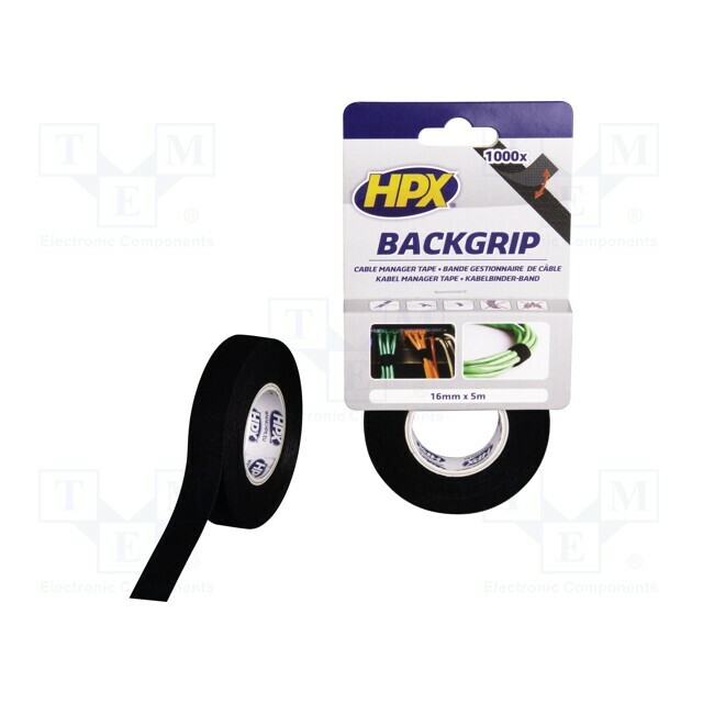 Tape: hook and loop; W: 16mm