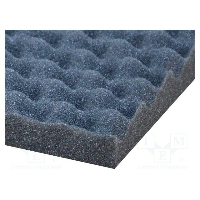 BASSER Sound absorbing sponge; 1000x500x30mm; perforated