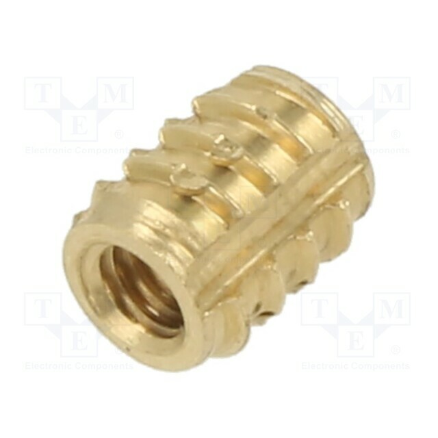 TAPPEX Threaded insert; brass; M2,5