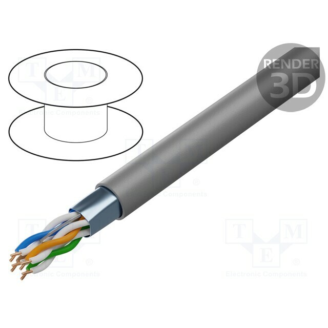 BELDEN Wire; F/UTP; Cat 5e; 4x2x26AWG