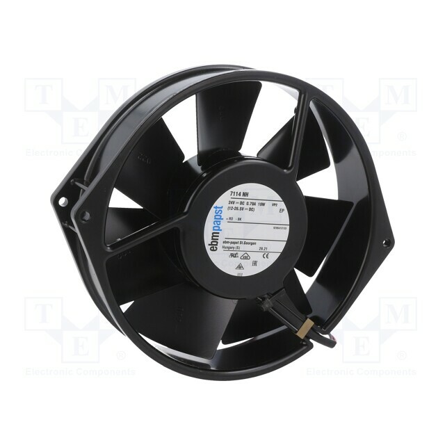 EBM-PAPST Fan: DC; Ø150x38mm; axial; 24VDC