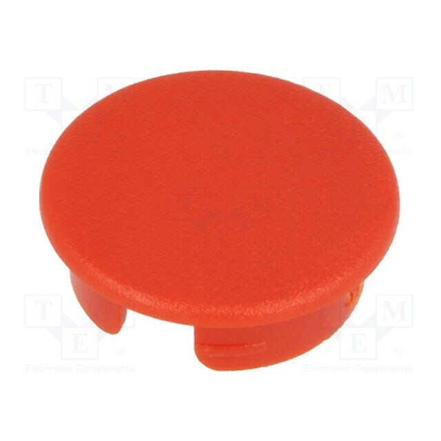 OKW Cap; ABS; red; push-in; round