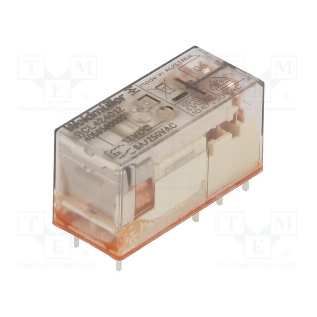 WEIDMÜLLER Relay: electromagnetic; Ucoil: 12VDC; DPDT