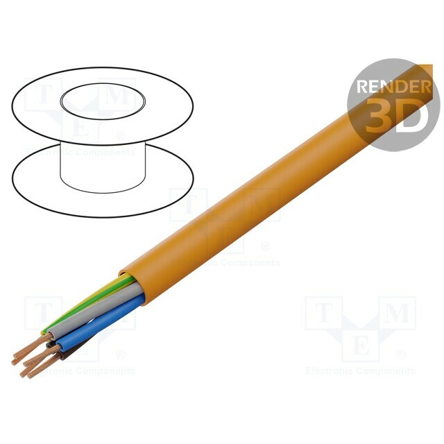 HELU Wire; H05BQ-F; 5G0.75mm2; unshielded