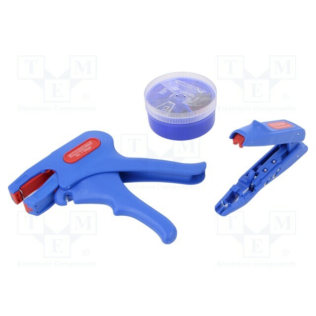 Tools set: for crimping push-on connectors