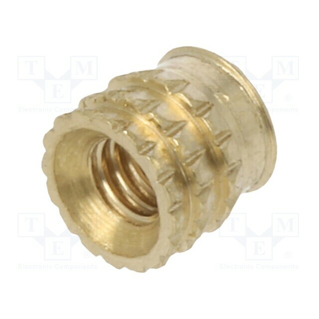 TAPPEX Threaded insert; brass; M2,5