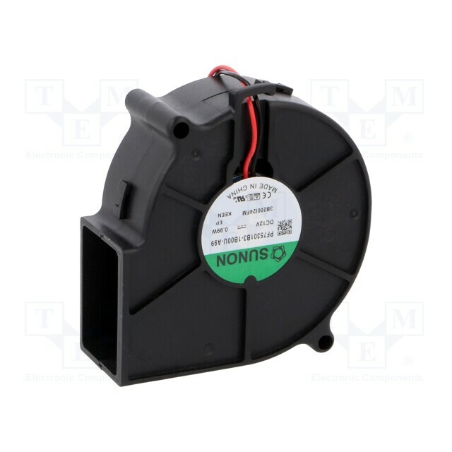 SUNON Fan: DC; 75x75x30mm; blower; 12VDC