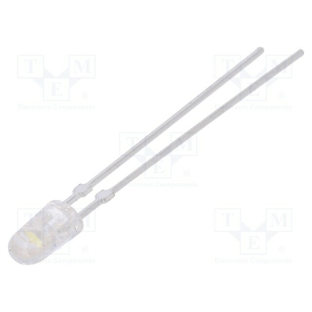 LUCKY LIGHT LED; white warm; 5mm