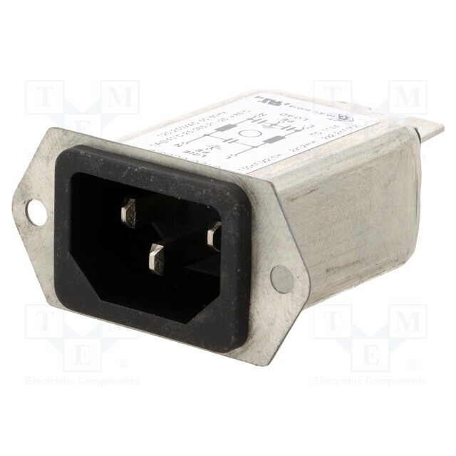 SCHURTER Connector: AC supply; socket; male