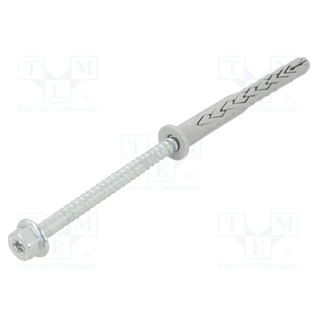 Plastic anchor; with screw; 8x80; zinc-plated