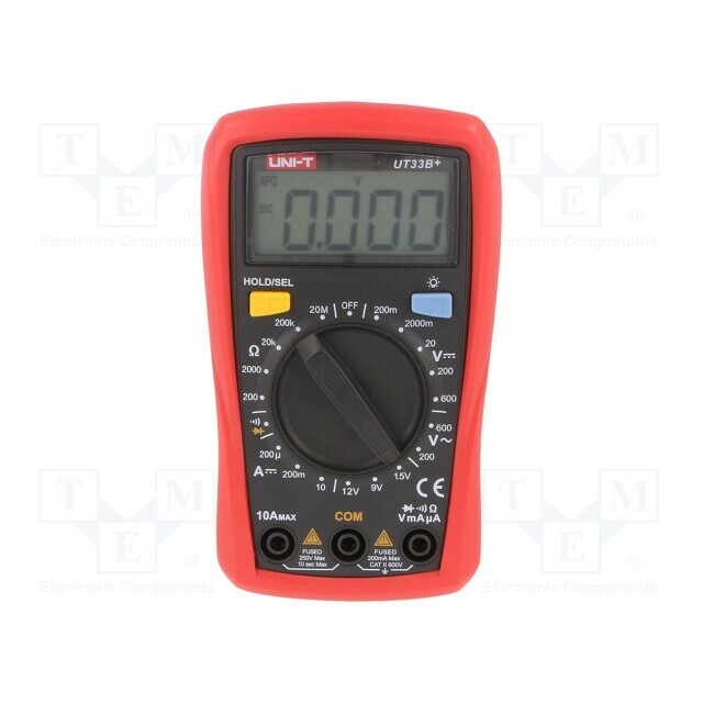 UNI-T Digital multimeter; LCD; VDC: 200mV
