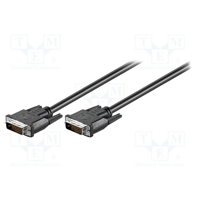GOOBAY Cable; DVI-D (24+1) plug,both