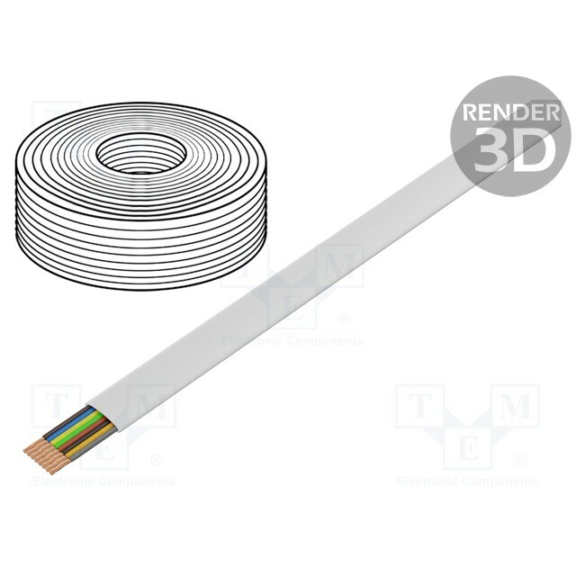 GOOBAY Wire: telecommunication cable; 8x28AWG; stranded