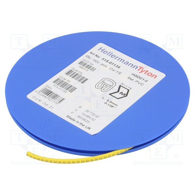HELLERMANNTYTON Markers; Marking: M; 1÷3mm; PVC
