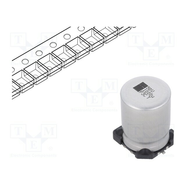 VISHAY Capacitor: electrolytic; SMD; 1mF; 50VDC