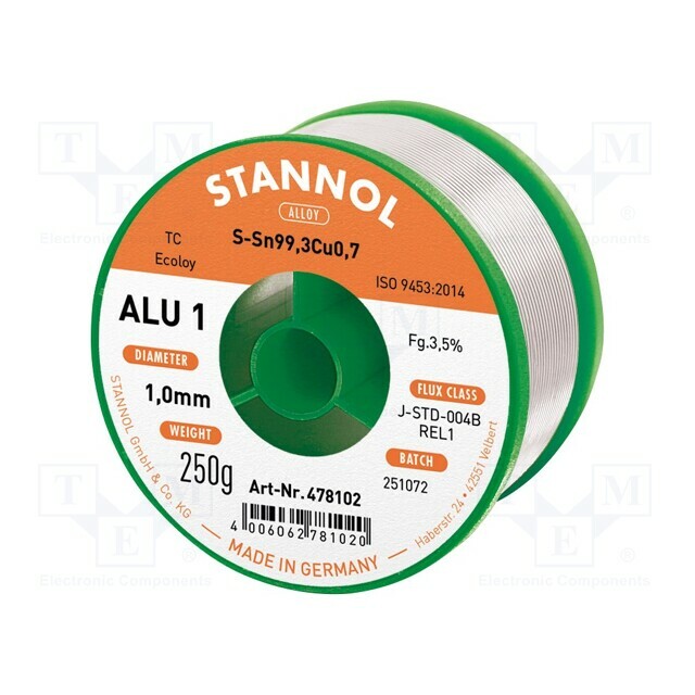 STANNOL Tin; lead free; Sn99,3Cu0
