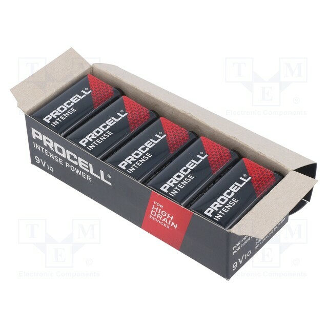 PROCELL Battery: alkaline; 6F22; 9V; non-rechargeable