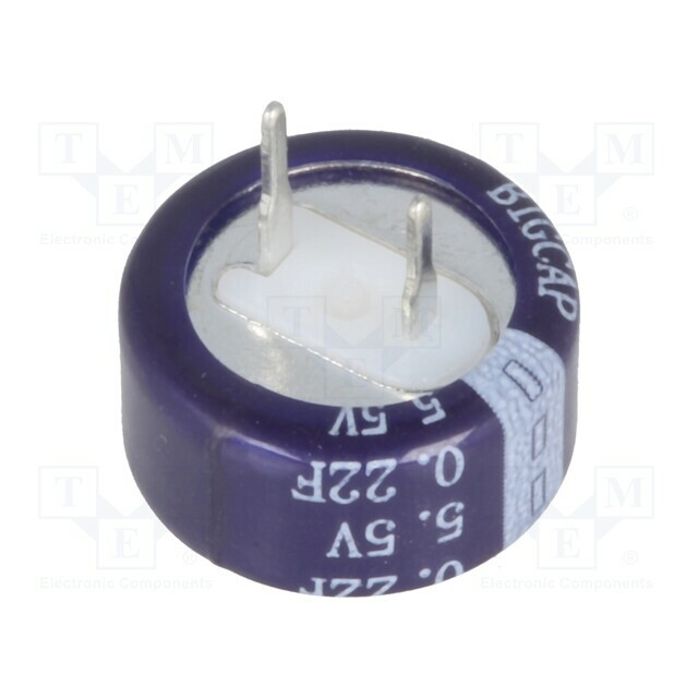 BIGCAP Supercapacitor; THT; 0.22F; 5