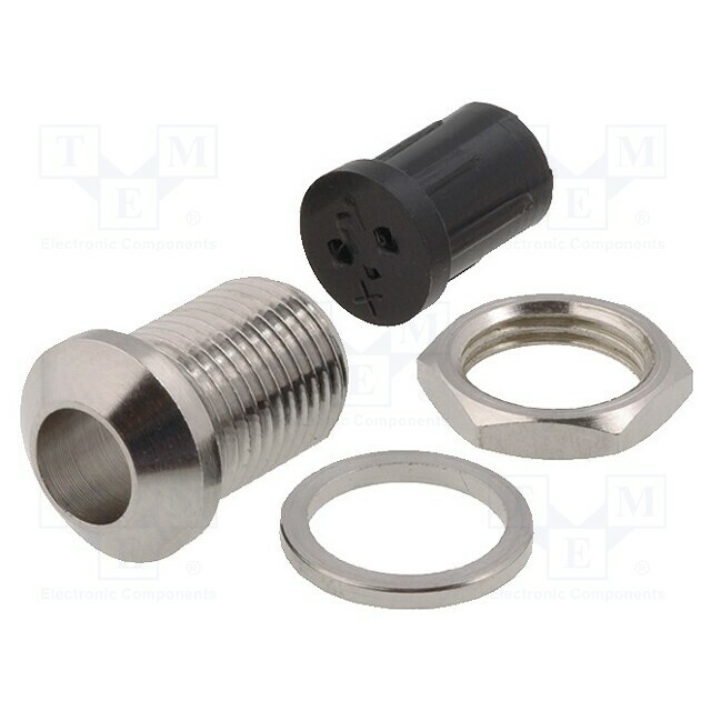 TORIVAC LED holder; 5mm; nickel; convex