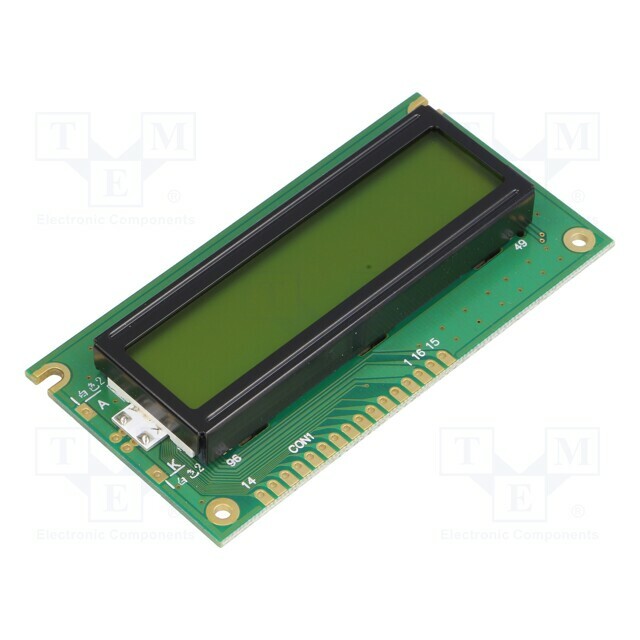 POWERTIP Display: LCD; alphanumeric; STN Positive