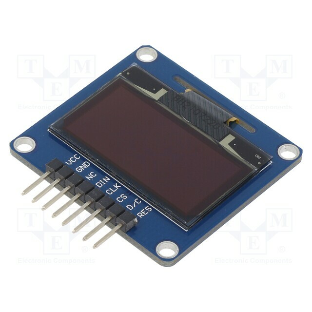 WAVESHARE Display: OLED; 1.3"; 128x64
