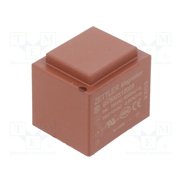 ZETTLER Transformer: encapsulated; 2.8VA; 230VAC