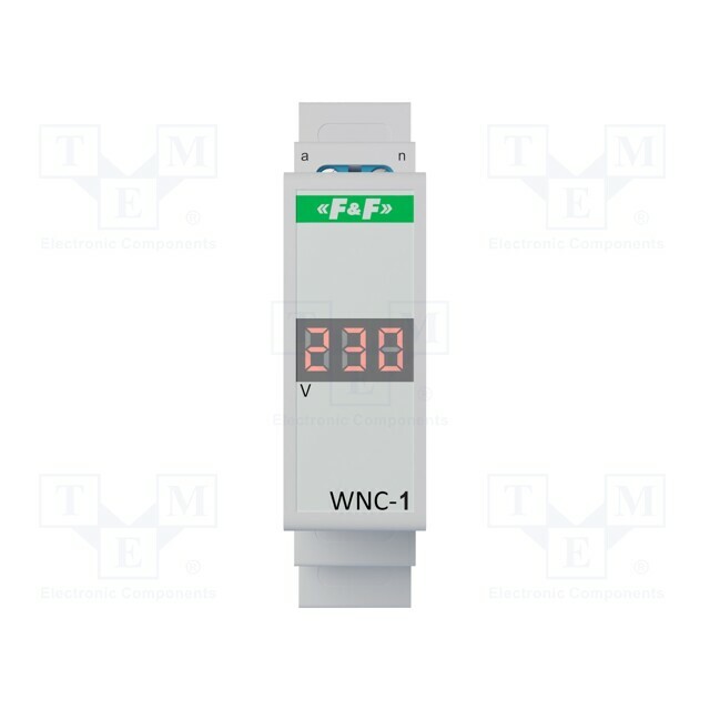 F&F Voltmeter; digital,mounting; 80÷500V; for