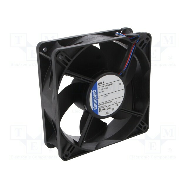 EBM-PAPST Fan: DC; 119x119x38mm; axial; 12VDC