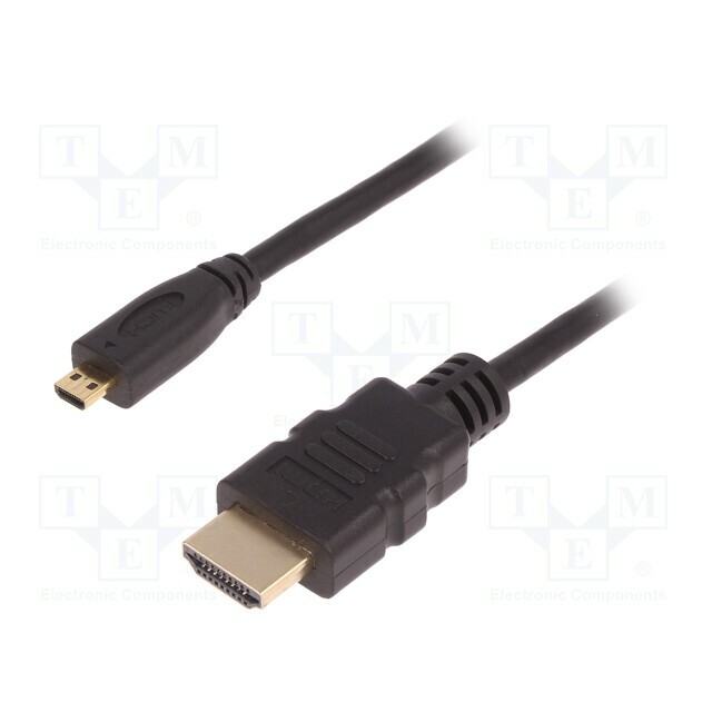 Cable; HDMI plug,micro HDMI plug