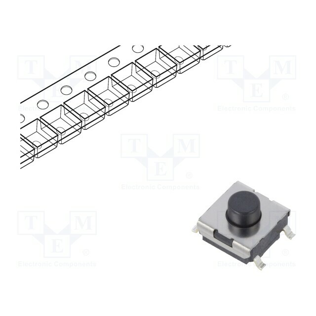OMRON Electronic Components Microswitch TACT; SPST-NO