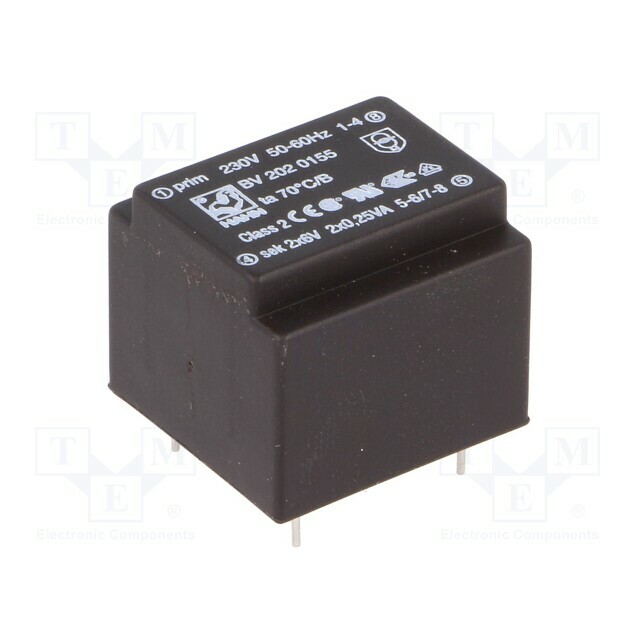 HAHN Transformer: encapsulated; 0.5VA; 230VAC