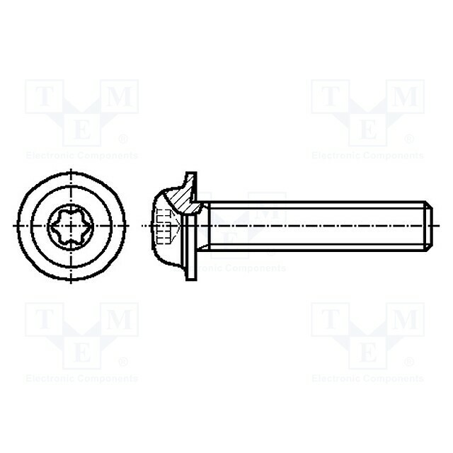BOSSARD Screw; M4; M4x10; 0.7