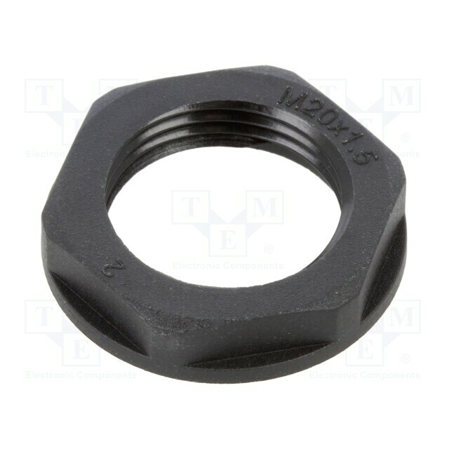 HELLERMANNTYTON Nut; M20; polyamide 66; black