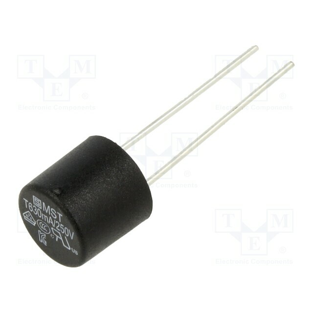 SCHURTER Fuse: fuse; TR5; THT; 630mA
