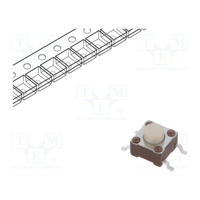 TE CONNECTIVITY Microswitch TACT; SPST-NO; Pos: